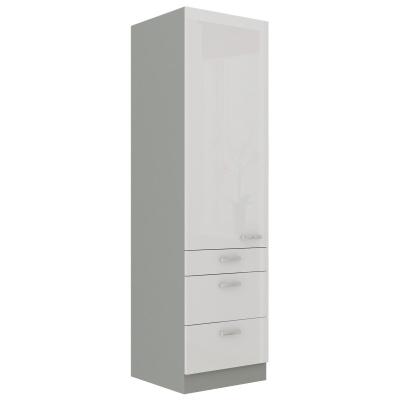 ULLERIKE Küchenschrank mit Schubladen – Breite 60 cm, weiß/grau