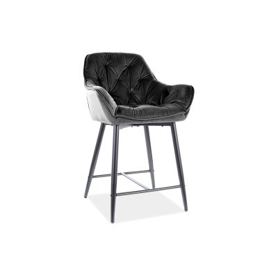 Kleiner Barhocker LUSINE – schwarz