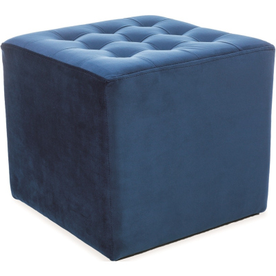 Polsterhocker ALFONS - blau
