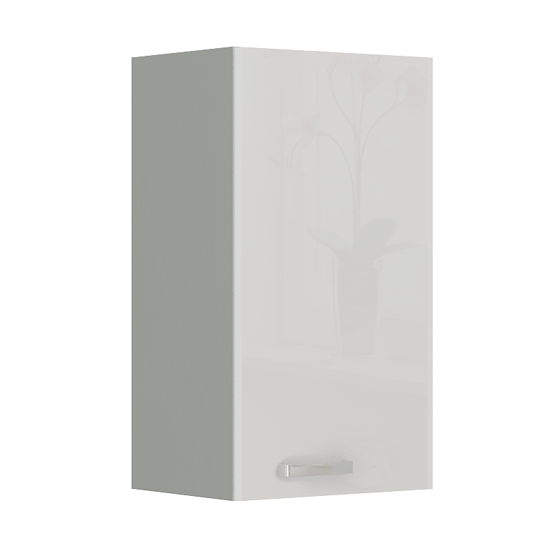 ULLERIKE Küchenoberschrank – Breite 45 cm, weiß/grau