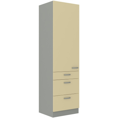 ULLERIKE Küchenschrank mit Schubladen – Breite 60 cm, Creme/Grau