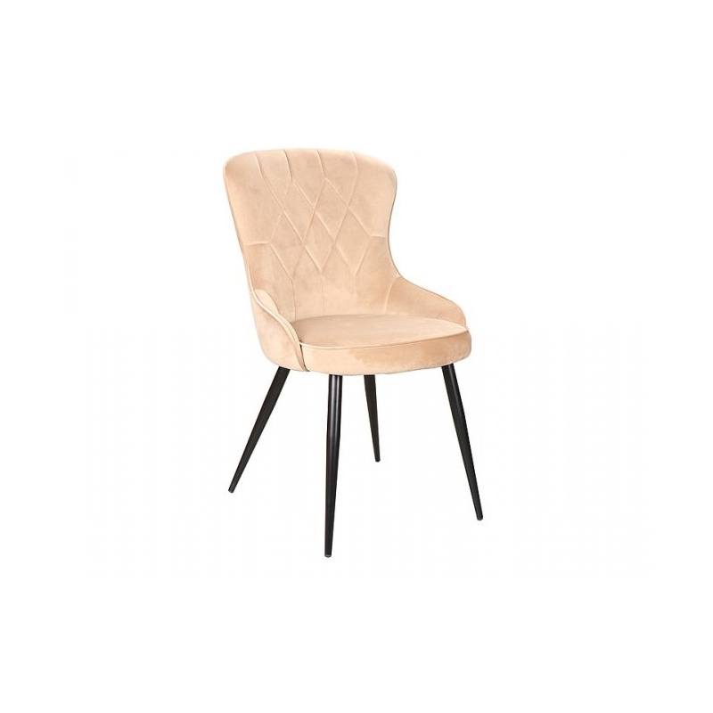 Stilvoller Esszimmerstuhl RUNA - schwarz/beige