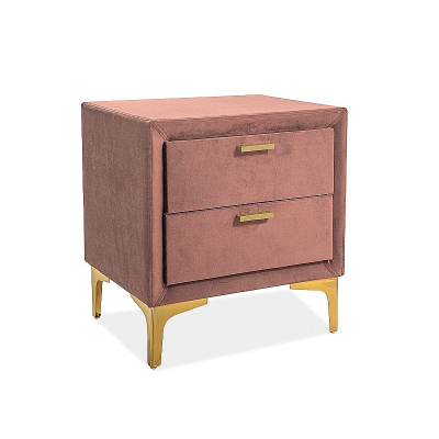 Gepolsterter Nachttisch VIOLETA - rosa