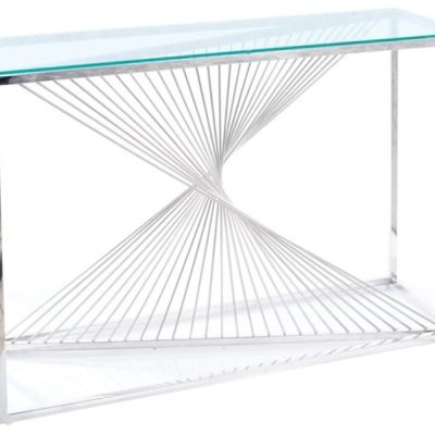 Konsolentisch ITAY - transparent / silber
