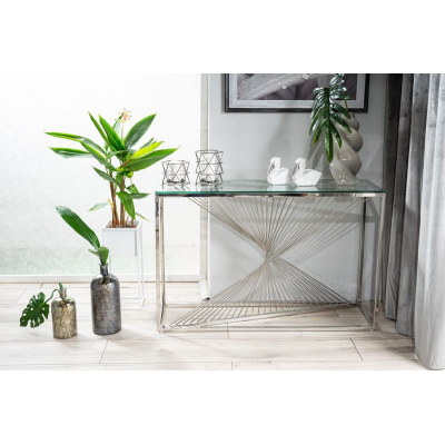 Konsolentisch ITAY - transparent / silber