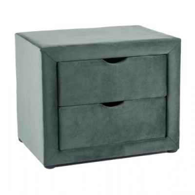 Nachttisch mit 2 Schubladen TADEO - grün