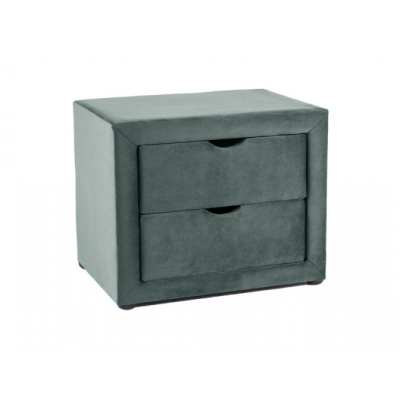 Nachttisch mit 2 Schubladen TADEO - grün