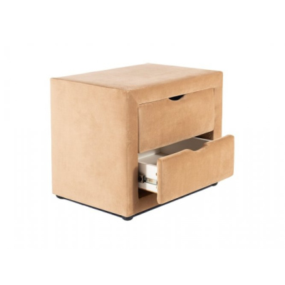 Nachttisch mit 2 Schubladen TADEO - beige