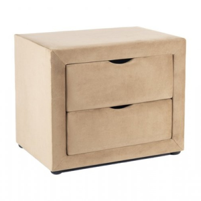 Nachttisch mit 2 Schubladen TADEO - beige