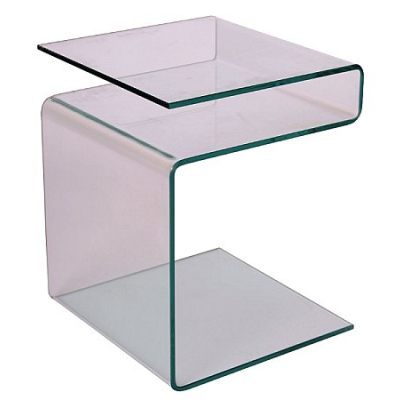 CORMAC Beistelltisch - transparent