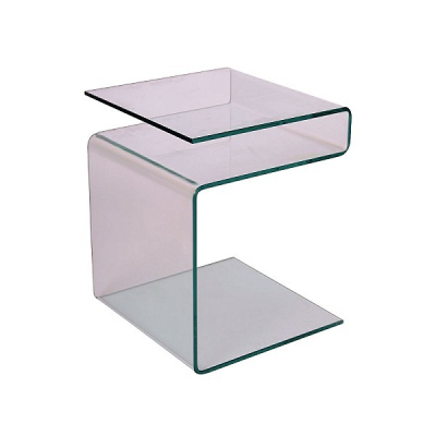 CORMAC Beistelltisch - transparent
