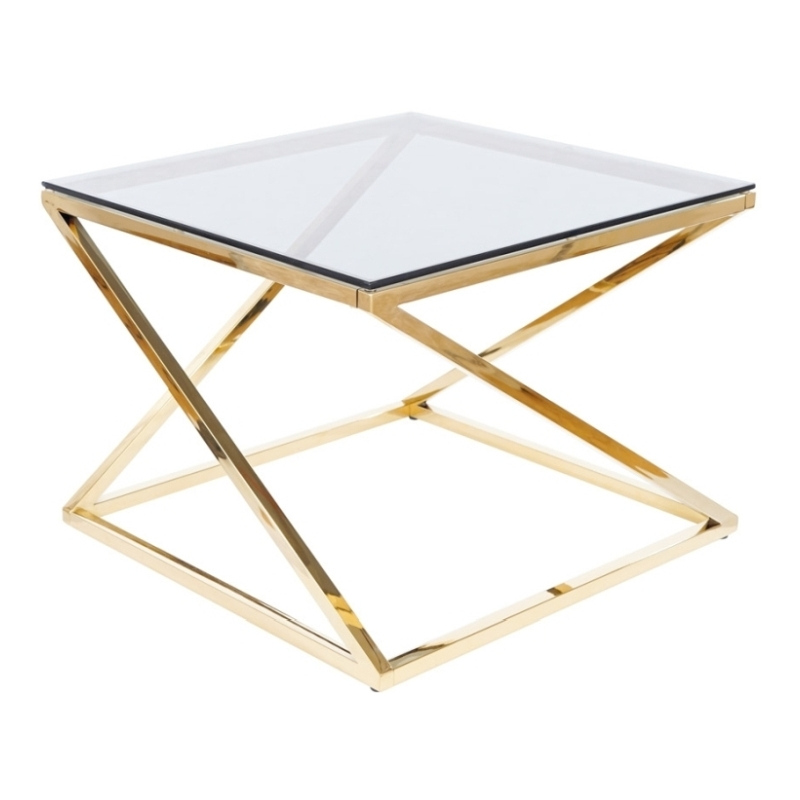 Designer Couchtisch VOJTA - gold