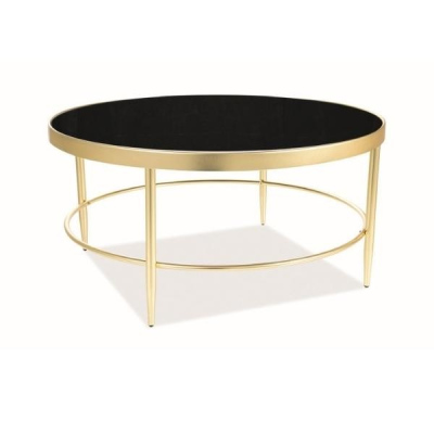 MARINUS Couchtisch - schwarz / gold