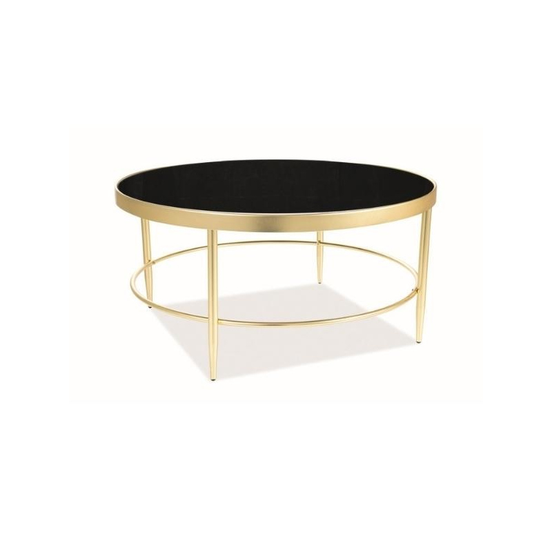 MARINUS Couchtisch - schwarz / gold