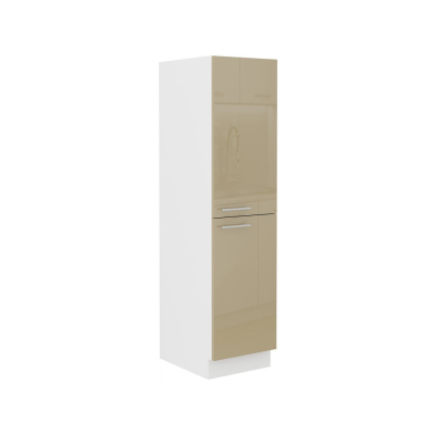 Hoher Schrank LAJLA – Breite 30 cm, cappucino/weiß
