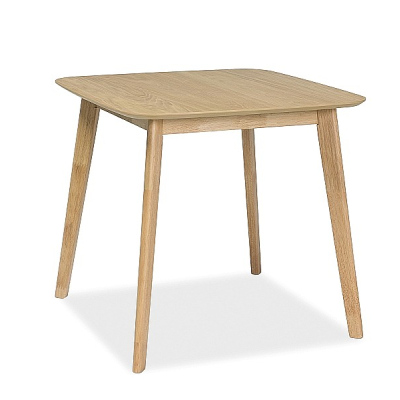 Kleiner Esstisch RYSZARD - 80x80, Eiche