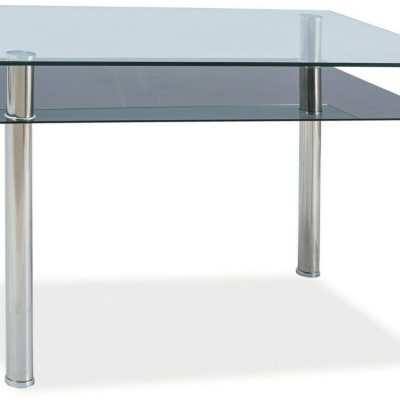 Esstisch MYSLIBOR - 90x60, transparent / chrom