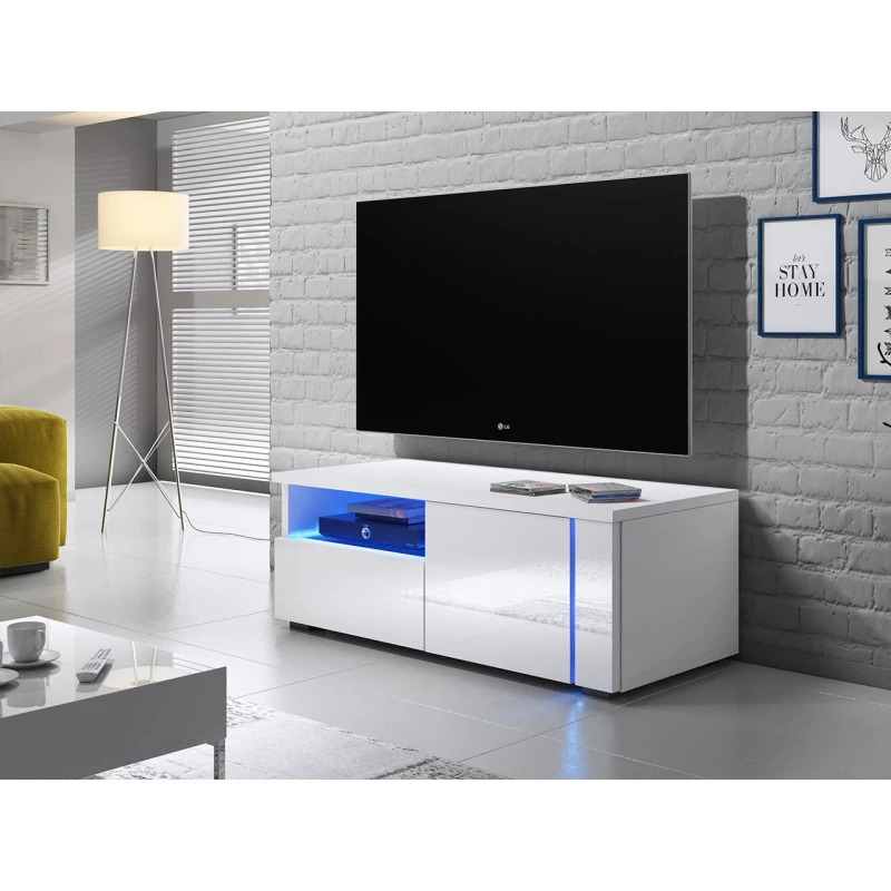 TV-Ständer KIERA 1P - Breite 100 cm, weiß