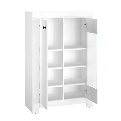 CARYS Regalvitrine - weiß