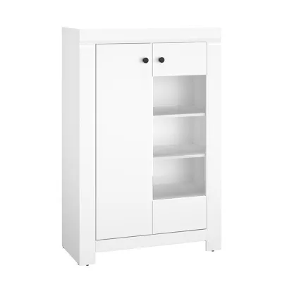 CARYS Regalvitrine - weiß