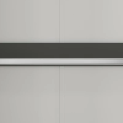 Kleiderschrank KARIS – Breite 119 cm, weiß/anthrazit/Eiche handwerklich verarbeitet