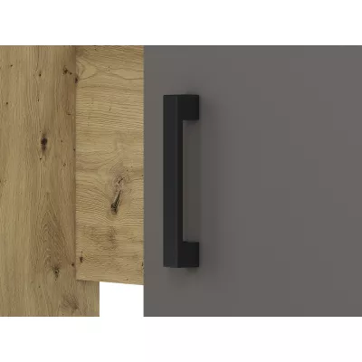 KARIS Schreibtisch – weiß / anthrazit / Eiche (Artisan)