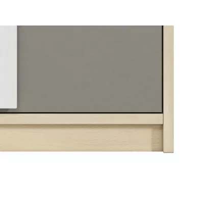 INNES Kleiderschrank – Breite 80 cm, Fjordbuche / Weiß / Platingrau