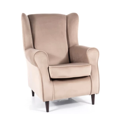 Ohrensessel ZLATAN – Dunkelbeige