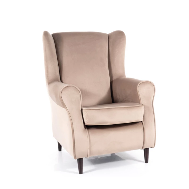 Ohrensessel ZLATAN – Dunkelbeige