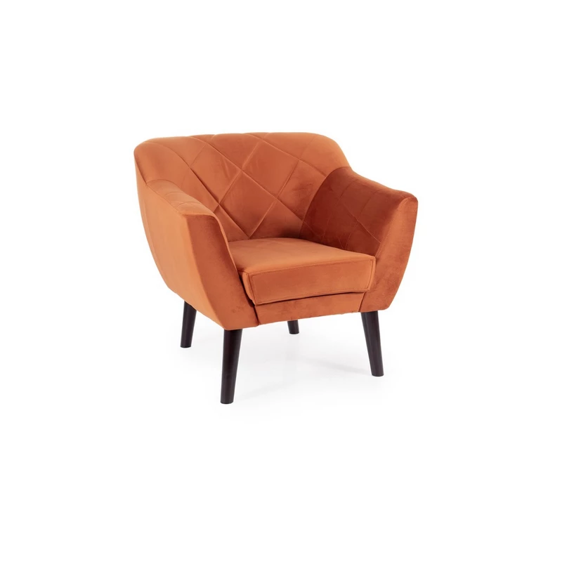 Skandinavischer Sessel AISHA – Zimt/Wenge