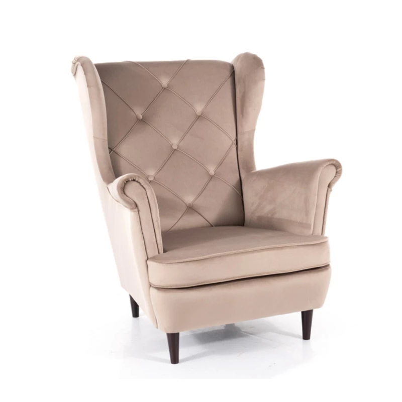 DANYLO Polstersessel – Dunkelbeige