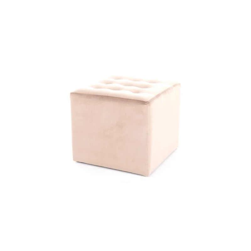 ALFONS Polsterhocker - dunkelbeige