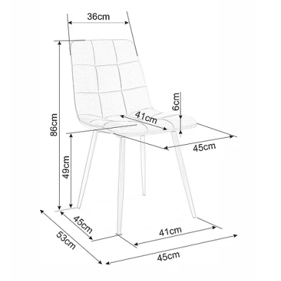 Gepolsterter Esszimmerstuhl LUMI 400 – Eiche / Beige