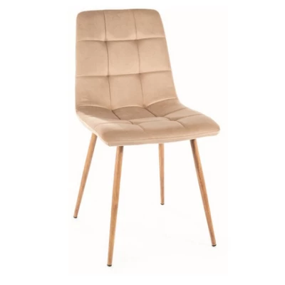 Gepolsterter Esszimmerstuhl LUMI 400 – Eiche / Beige
