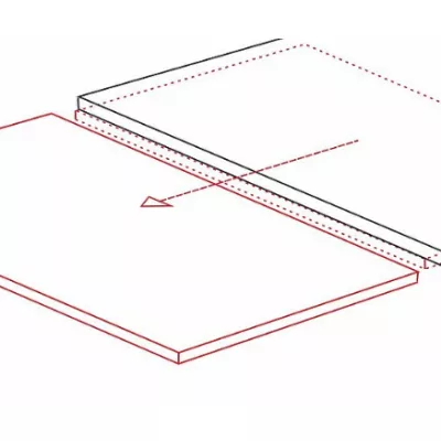 Ausziehbarer Esstisch VIDOR 3 – 160x90, Türkis / Schwarz matt