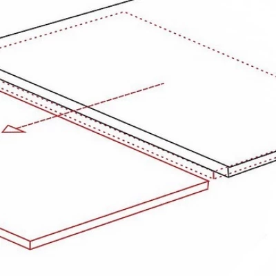 Ausziehbarer Esstisch GEDEON 1 - 160x90, schwarz / matt schwarz
