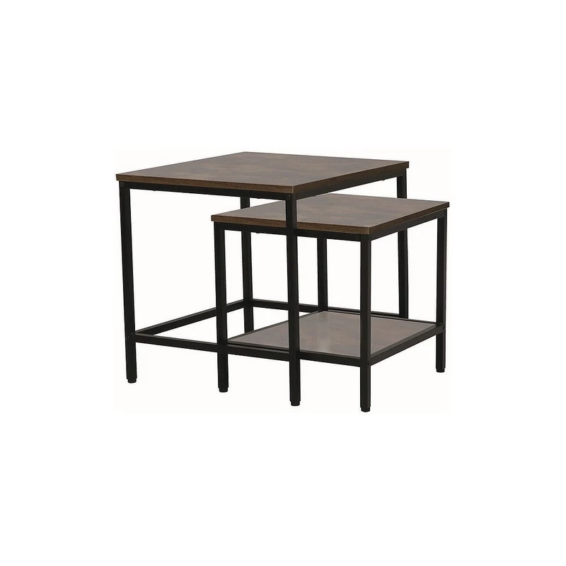 KANA Couchtisch-Set - braun / schwarz