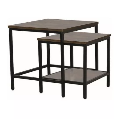 KANA Couchtisch-Set - braun / schwarz