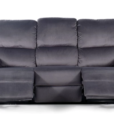 Dreisitzer-Relaxsofa TALINE 1 – Dunkelgrau