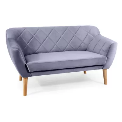 Zweisitzer-Sofa AISHA - grau/buche