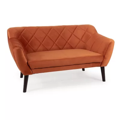 Zweisitzer-Sofa AISHA – Zimt/Wenge