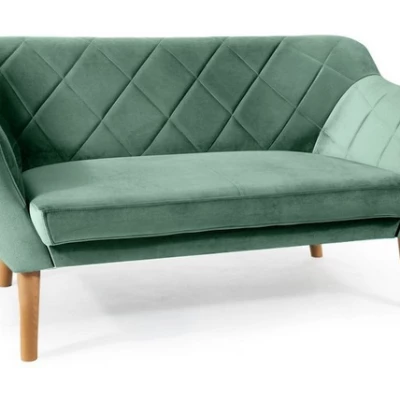 Zweisitzer-Sofa AISHA - grün / Buche