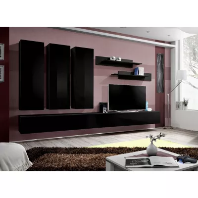 Hängende Wohnzimmer-Wandleuchte FREYA 1 - schwarz