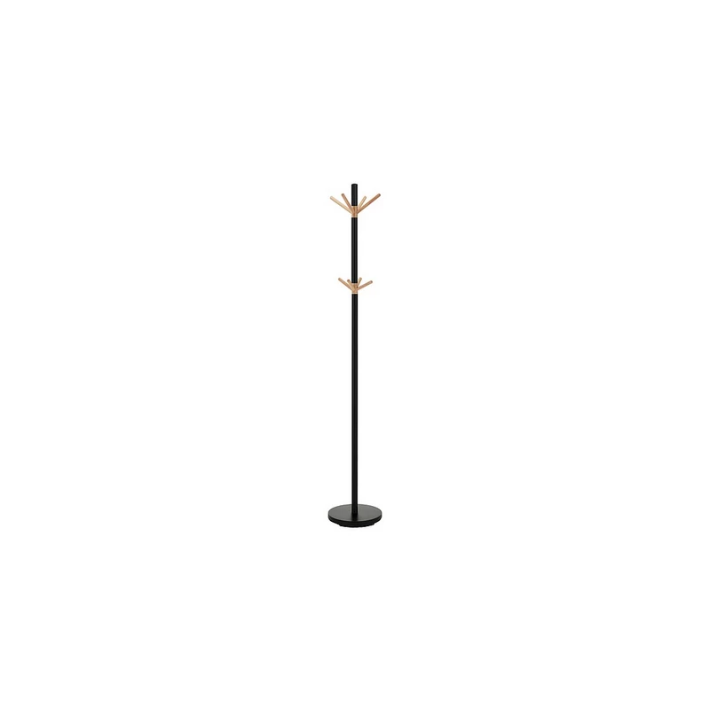 ADSON Standgarderobe - schwarz / Buche