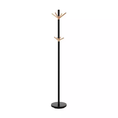 ADSON Standgarderobe - schwarz / Buche