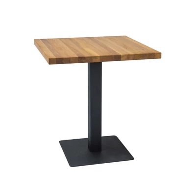 Esstisch KYRYLO 3 – 60x60, Eiche / Schwarz