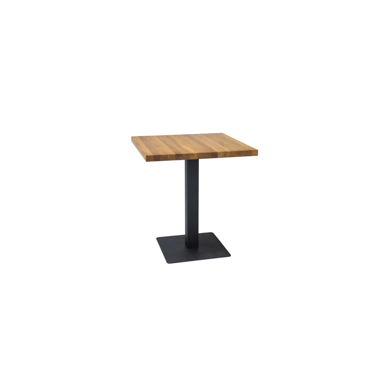 Esstisch KYRYLO 3 – 60x60, Eiche / Schwarz