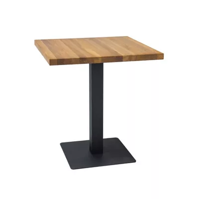 Esstisch KYRYLO 3 – 60x60, Eiche / Schwarz