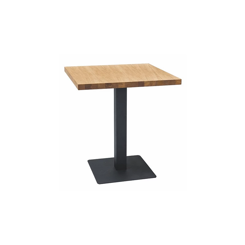 Esstisch KYRYLO 1 – 60x60, Eiche / Schwarz
