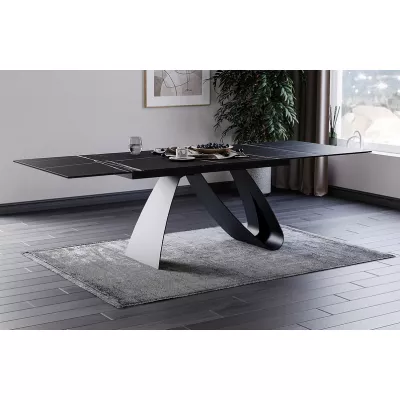 Ausziehbarer Esstisch HELIO - 160x90, schwarz